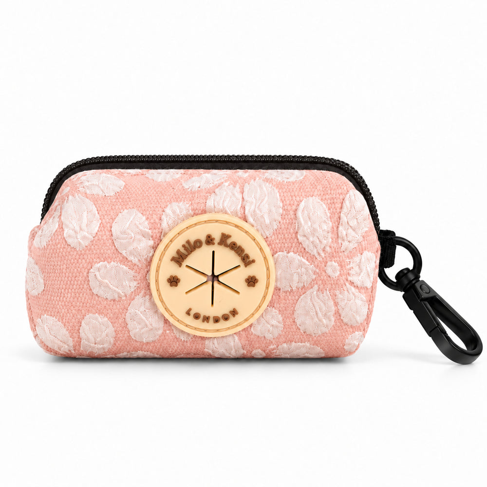 Sakura Waste Bag Holder — Blush Blossom studio view