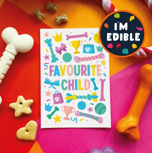 Favourite Child - Dog Gift Card (Chicken)