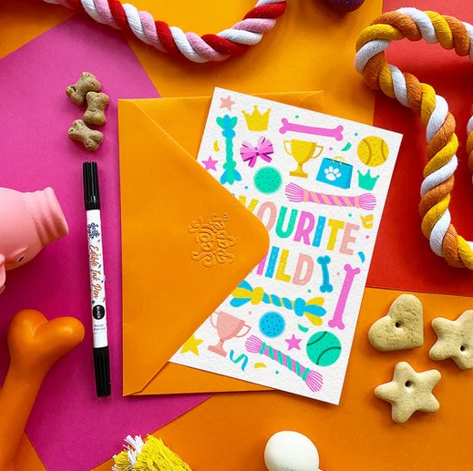 Favourite Child - Dog Gift Card (Chicken)