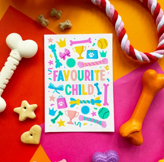 Favourite Child - Dog Gift Card (Chicken)